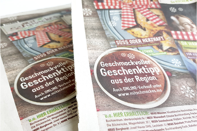 Zeitungsanzeigen Magazin "Mit Schmackes" 