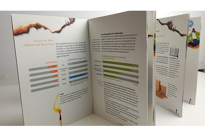 Broschüre zum Thema "Heizen mit Holz"