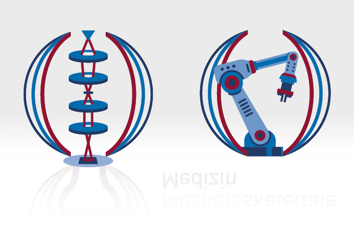 Icons: Technologieplattform Elektronenmikroskopie & Biomechanik 