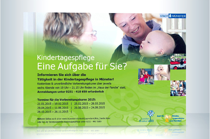 Plakat Personalsuche der Kindertagespflege