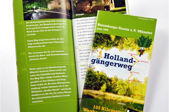 Broschüre mit Wanderrouten am Hollandgängerweg
